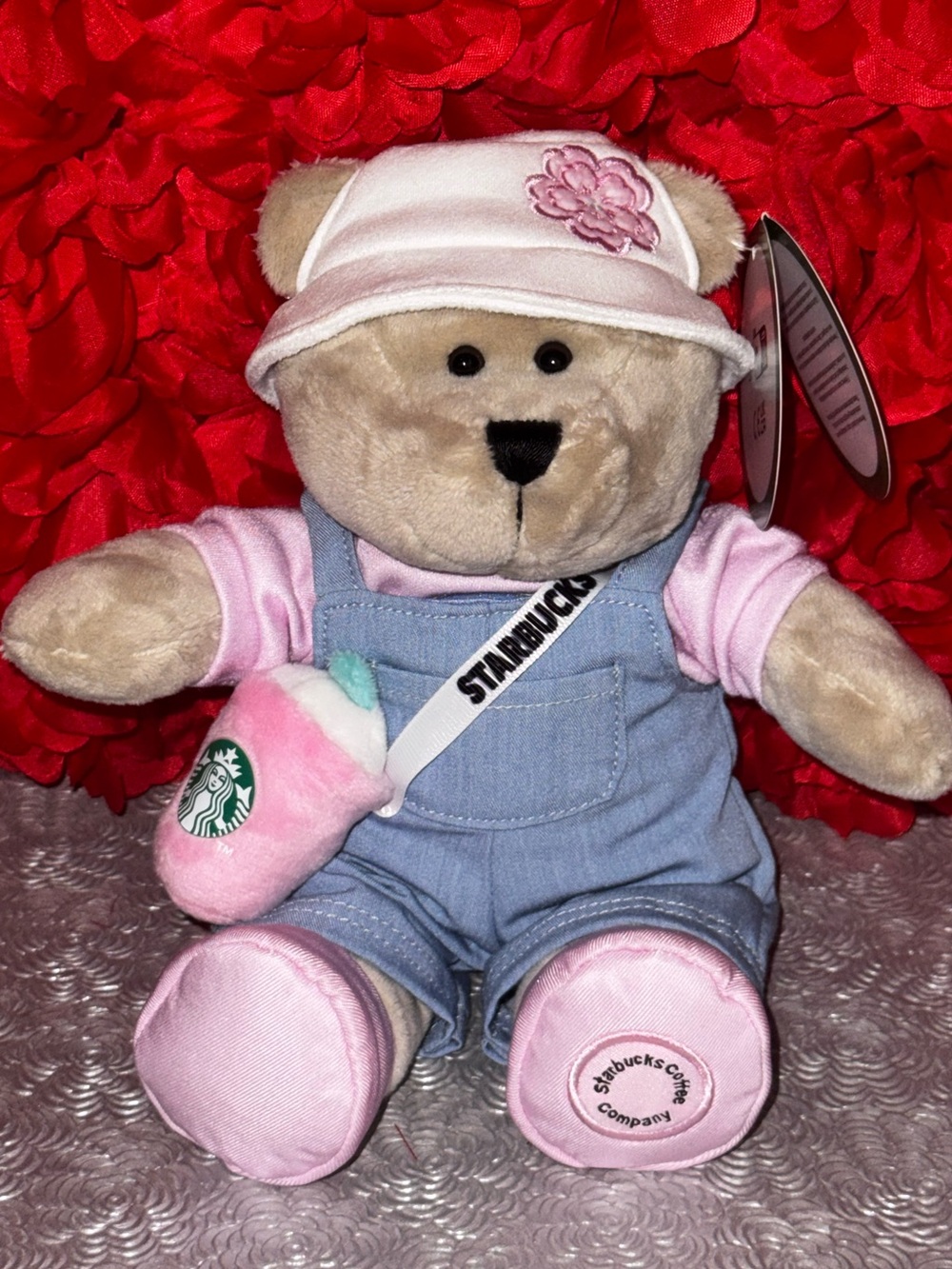 LIMITED EDITION Starbucks Bearista Sakura Plush 🌸 Bear Paris France